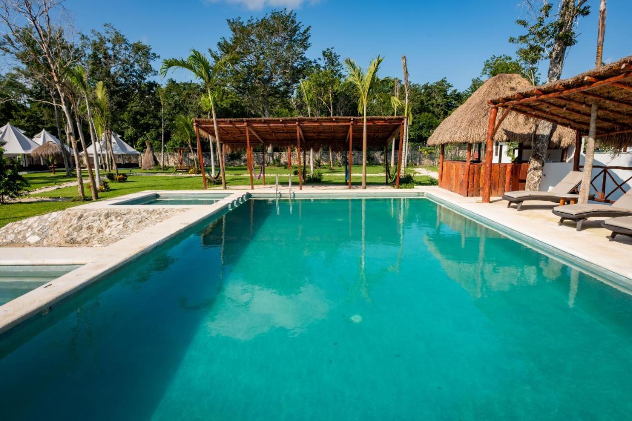 Hotel Xakluum Eco Glampings Puerto Morelos Esterno foto