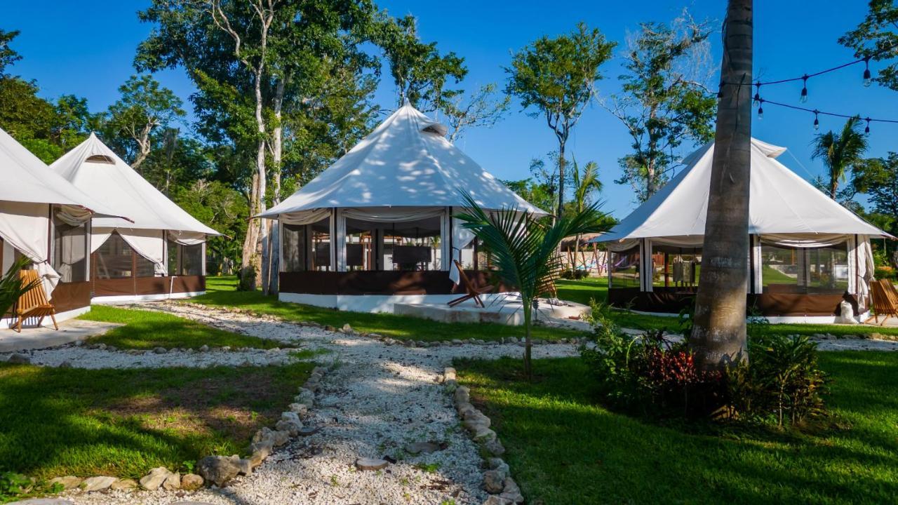 Hotel Xakluum Eco Glampings Puerto Morelos Esterno foto